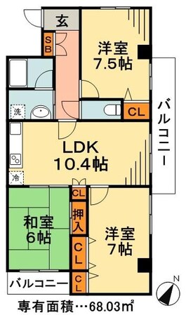 ライツ妙典の物件間取画像